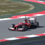 Fernando Alonso in his Ferrari F138