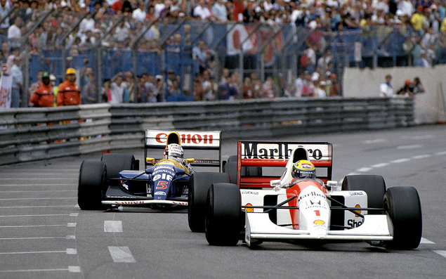 Senna_and_Mansell_at_1992_Monaco_Grand_Prix