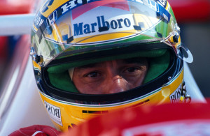 Ayrton Senna in his McLaren-Honda