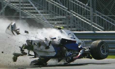 Robert Kubica had a massive side impact crash in Montreal in 2007