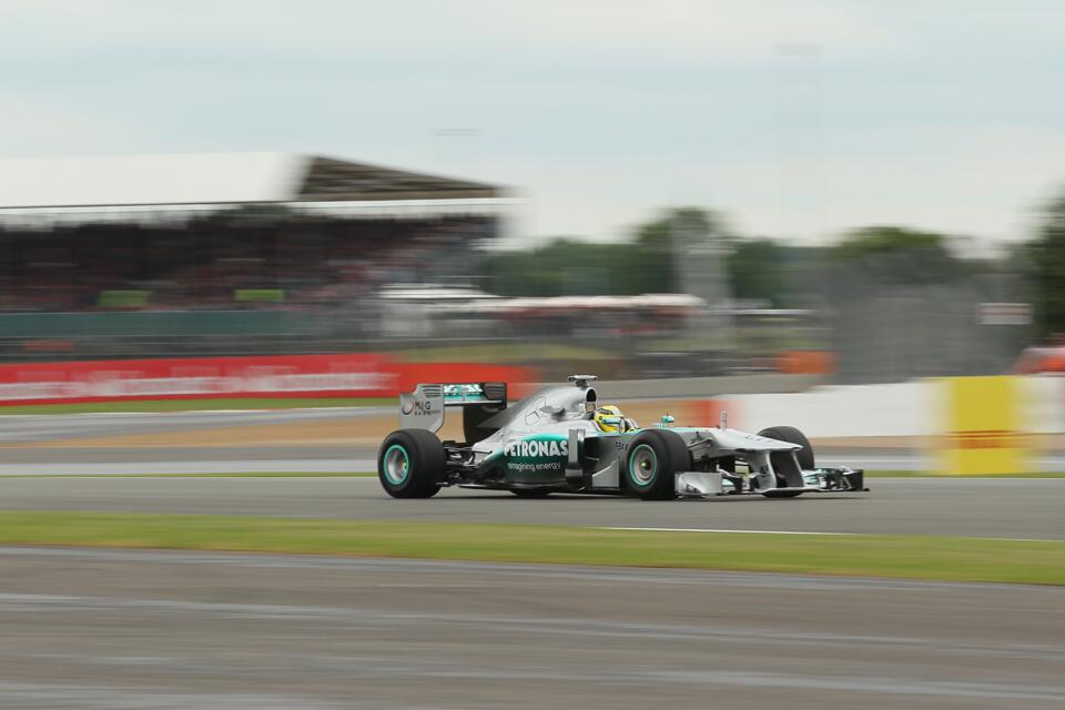 Nico Rosberg during FP2 at Silverstone