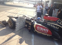 Lotus Young Driver Test - Nicolas Prost aero testing