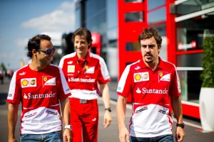 Fernando Alonso and Felipe Massa