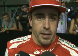 Fernando Alonso after Singapore Grand Prix qualifying