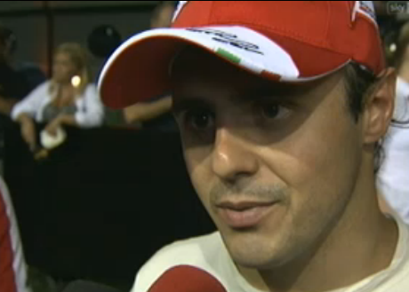 Felipe Massa after qualifying at Singapore