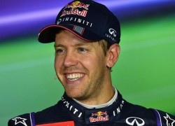 Sebastian Vettel at the Press Conference after the Italian Grand Prix