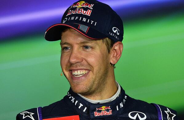 Sebastian Vettel at the Press Conference after the Italian Grand Prix