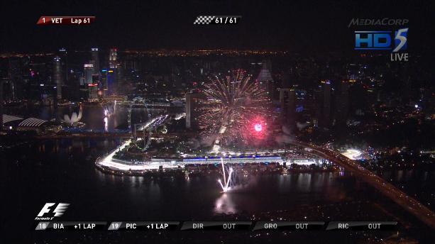 Singapore Grand Prix fireworks