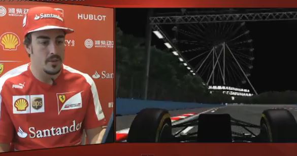 Virtual lap of Marina Bay in Singapore