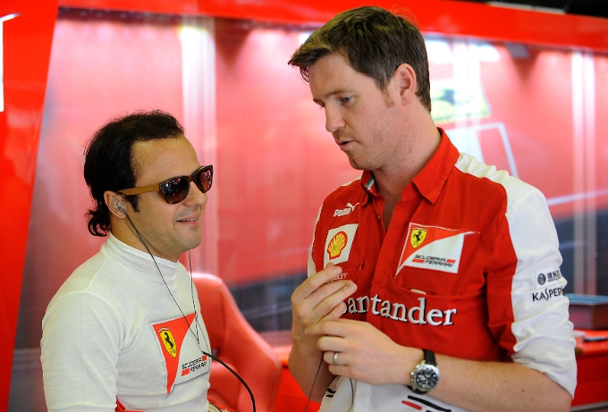 Rob Smedley with Felipe Massa at Ferrari