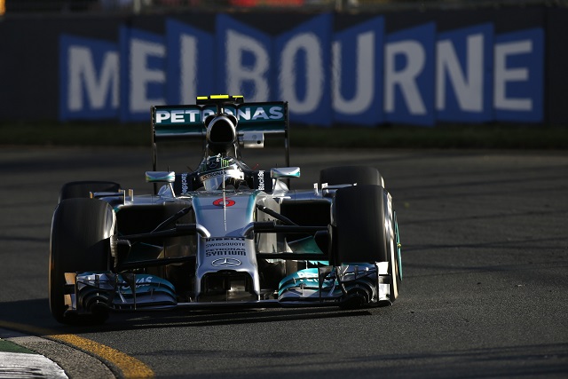 Mercedes driver Nico Rosberg in FP3, Australia