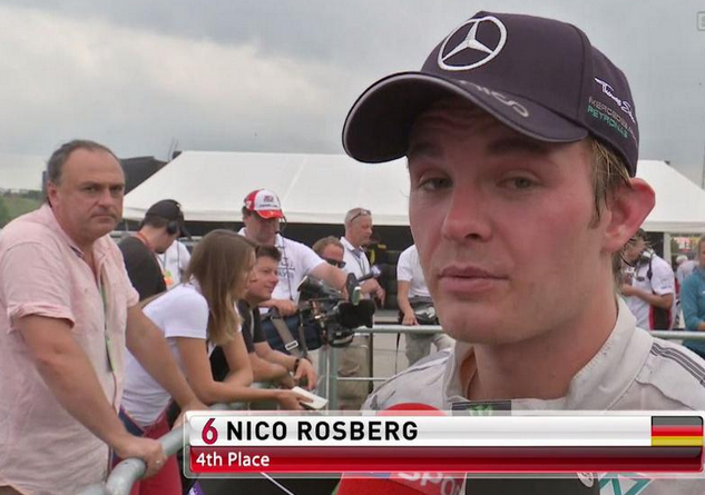 Nico Rosberg Post Race Interview after Hungarian Grand Prix