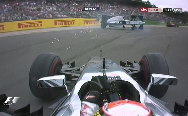 Felipe Massa rolls out of the German Grand Prix at Hockenheim