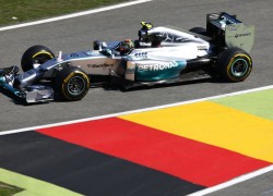 Nico Rosberg in final practice ahead of qualifying for the German Grand Prix