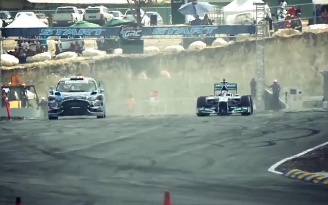 Lewis Hamilton vs Ken Block - Formula One vs Rallycross