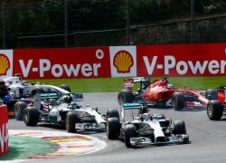 Hamilton Rosberg Mercedes Belgian Grand Prix