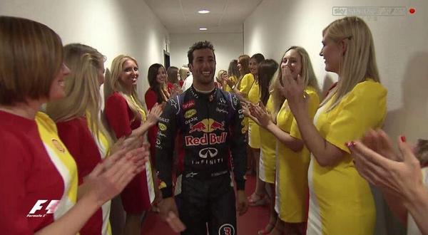 Daniel Ricciardo, winner of the Belgian Grand Prix