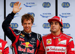 Sebastian Vettel and Fernando Alonso