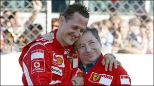 Michael Schumacher and Jean Todt