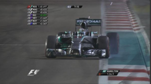 Rosberg takes pole as Hamilton runs wide