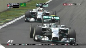 Nico Rosberg vs Lewis Hamilton, Brazilian GP