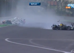 Mark Webber WEC crash Interlagos