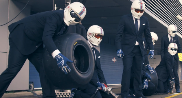 Coolest pit stop ever by the Williams Martini Racing team and sponsors Hackett London