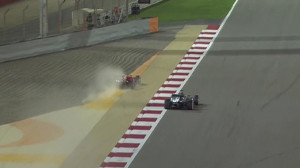 Bahrain Grand Prix, Sebastian Vettel off track