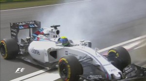 Felipe Massa spins, FP2, Chinese Grand Prix