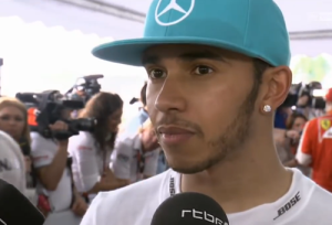 Lewis Hamilton's post race interview following the 2015 F1 Malaysian Grand Prix