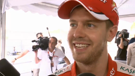 Sebastian Vettel Post race interview - 2015 F1 Malaysian GP