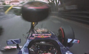 Max Verstappen crashes into Rimain Grosjean at the F1 Monaco Grand Prix