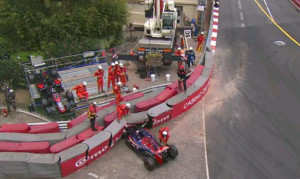 Max Verstappen crash F1 Monaco Grand Prix