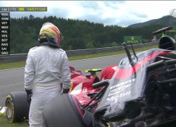 Fernando Alonso and Kimi Raikkonen, Austrian GP collision