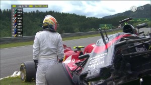 Fernando Alonso and Kimi Raikkonen, Austrian GP collision