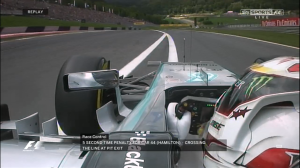 Lewis Hamilton, penalty at the Austrian GP