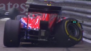 Alexander Rossie Crash, FP1, Singapore GP
