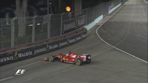 Sebastian Vettel, FP1, Singapore GP