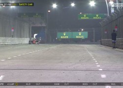 Singapore GP man on track