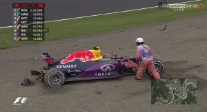 Suzuka, Dany Kvyat crash