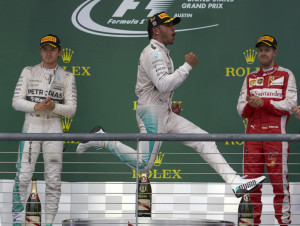 Lewis Hamilton, Nico rosberg, Sebastian Vettel, US Grand Prix