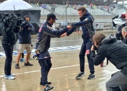 US GP qualifying - daniel ricciardo and daniiil kvyat