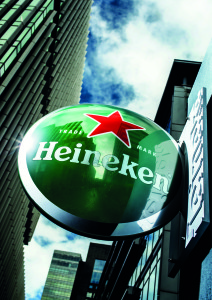 Heineken outdoor sign