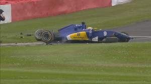 Marcus Ericsson_Britain 2016 Crash