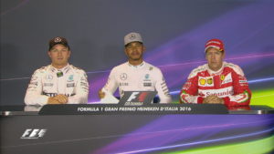 Italian GP top 3 qualifiers