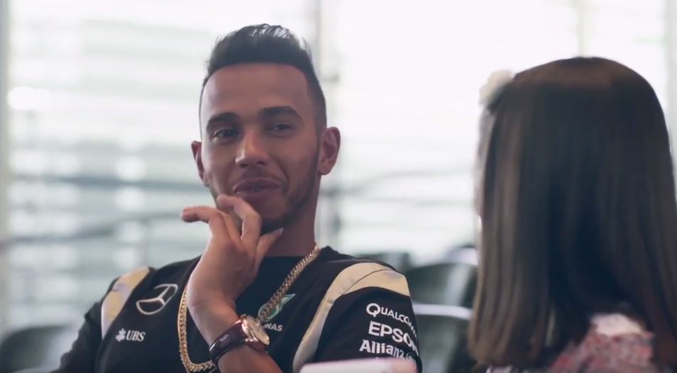 Lewis Hamilton interviewed by an 8yr old