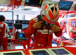 Kimi Raikkonen at the Hungarian GP qualifying