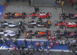 Chinese GP pole qualifying parc ferme